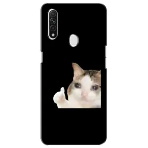 Бампер с принтом Мемы для Oppo A31 (Кот в слезах)
