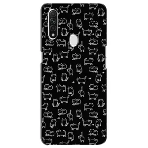 Чехол на тематику: Коты для OPPO A31 (Котики на черном)