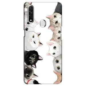 Силиконовый чехол с котиком для Oppo A31 (Коты)