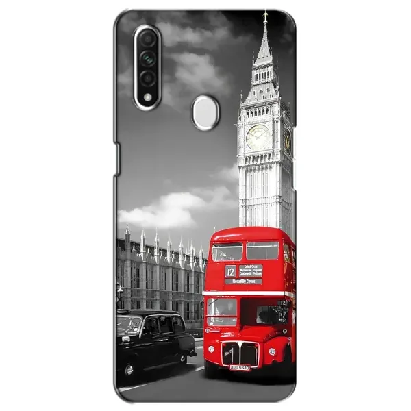 Чехол с рисунком «Красный автобус» для OPPO A31