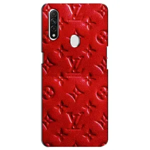 Текстурний Чохол Louis Vuitton для Оппо А31 (Червоний ЛВ)