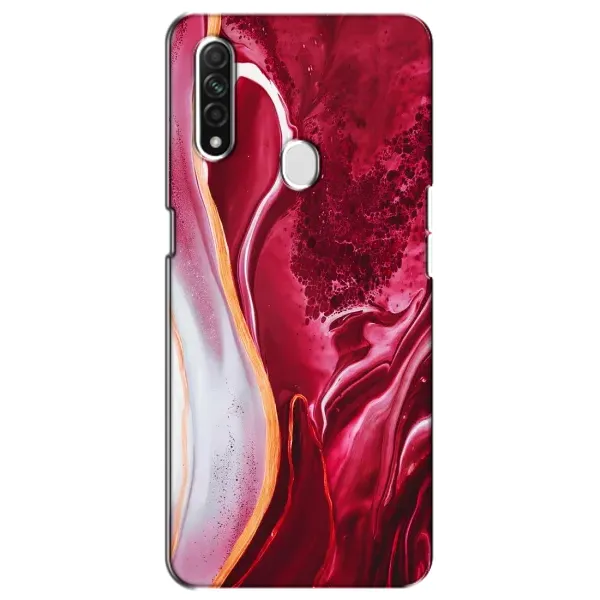 Чехол с рисунком «Красный мрамор» для OPPO A31 Чехол с рисунком «Красный мрамор» для OPPO A31