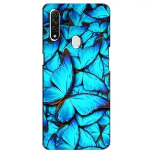 Силиконовый бампер с картинкой животных для Oppo A31 (Крылья бабочек)