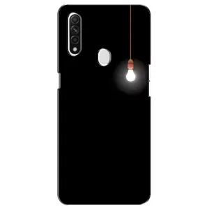 Чохол з картинками на чорному фоні для Oppo A31 (Лампочка)