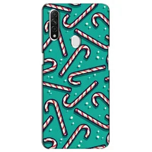 Силиконовый бампер на рождество для Oppo A31 (Леденцы)
