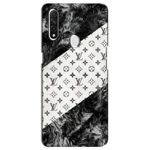 Чохол Стиль Louis Vuitton на Oppo A31 (LV на білому)