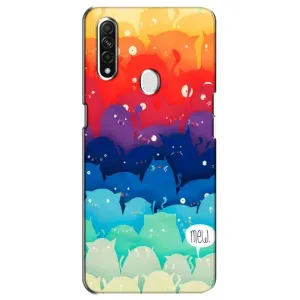 Силиконовый чехол с котиком для Oppo A31 (Mew)