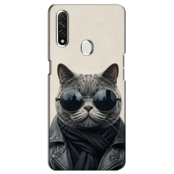 Чехол с рисунком «Модный кот» для OPPO A31 Чехол с рисунком «Модный кот» для OPPO A31