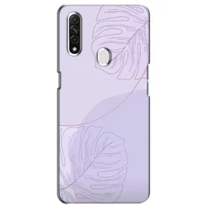 Чохол квітковий дизайн для Oppo A31 (Монстера фіолетова)