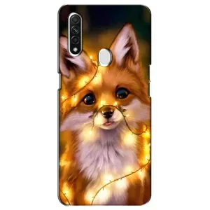 Чехол с Лисичкой для Oppo A31 (Новогодний лисенок)