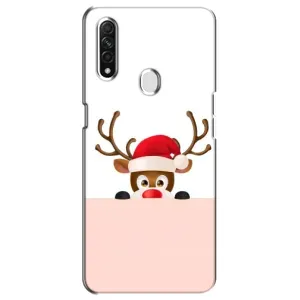 Чехол Санта Клаус для Oppo A31 (Олененок)
