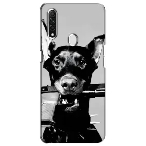 Чехол ДОБЕРМАН для Oppo A31 (Опасный доберман)