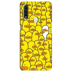 Силиконовый бампер с картинкой животных для Oppo A31 (Особенный)