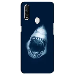 Силиконовый бампер с картинкой животных для Oppo A31 (Пасть Акулы)
