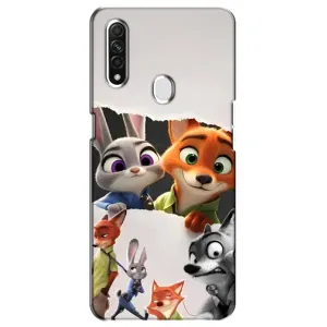 Силіконовий чохол з принтом Зоотрополіс для Oppo A31 (Персонажі Зоо)