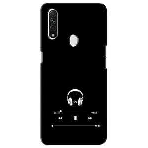 Чохол з картинками на чорному фоні для Oppo A31 (Плеєр)