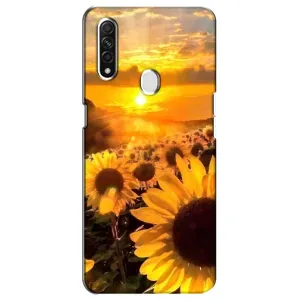 Чохол з Квітами для Oppo A31 (поле соняшників)