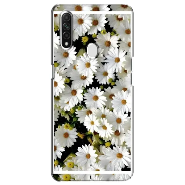 Чехол с рисунком «Рамка в ромашках» для OPPO A31