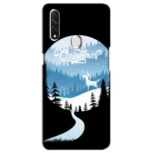 Силиконовый бампер на рождество для Oppo A31 (Рождественский Олень)