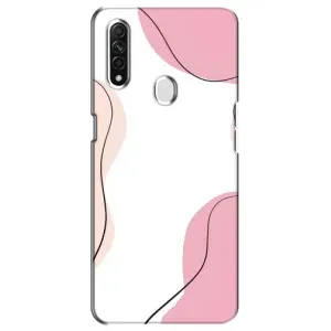 Чохол квітковий дизайн для Oppo A31 (Рожевий фон)