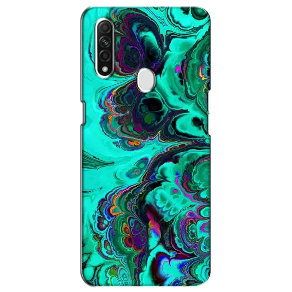 Чехол с рисунком «Салатный мрамор» для OPPO A31 Чехол с рисунком «Салатный мрамор» для OPPO A31