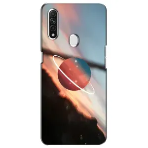 Чехол (ТПУ) с планетами на Oppo A31 (Сатурн)