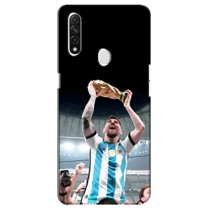 Чехлы Лео Месси Аргентина для Oppo A31 (Счастливый Месси)
