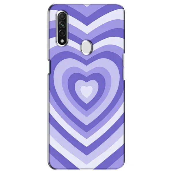 Чехол с рисунком «Сердце фиолет» для OPPO A31 Чехол с рисунком «Сердце фиолет» для OPPO A31