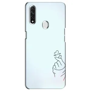Чохол (Знак сердечка) для Oppo A31 (Сердечко на блакитному)