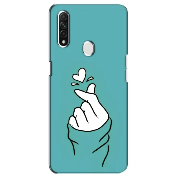 Чехол с рисунком «Сердечко на бирюзовом» для OPPO A31 Чехол с рисунком «Сердечко на бирюзовом» для OPPO A31