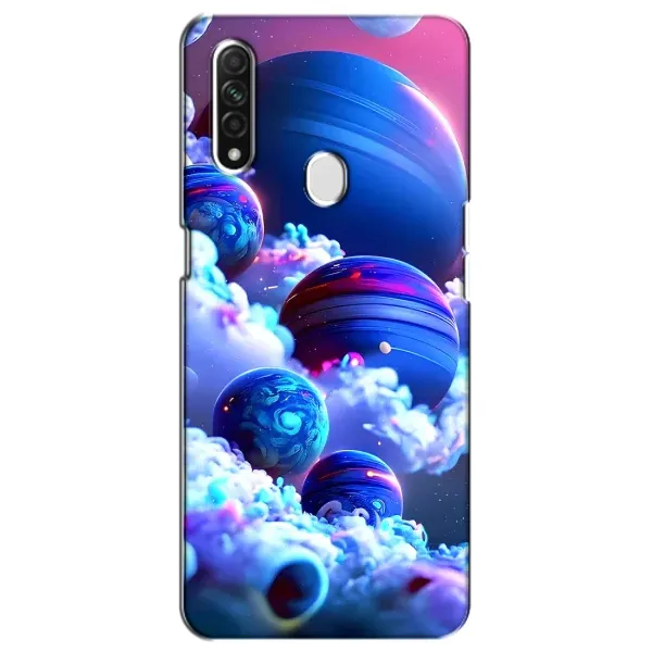 Чехол с рисунком «Синие планеты» для OPPO A31 Чехол с рисунком «Синие планеты» для OPPO A31