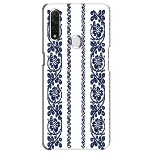 Силиконовый Чехол на Oppo A31 с картинкой Вышиванки (Синяя вышиванка)