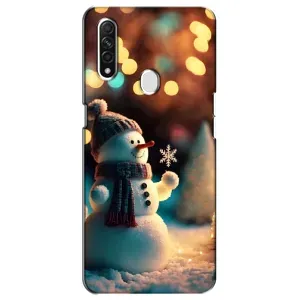 Чехлы на Новый Год Oppo A31 (Снеговик праздничный)