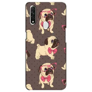 Чехол (ТПУ) Милые собачки для Oppo A31 (Собачки Мопсики)