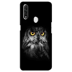 Чехлы с принтом СОВЫ для Oppo A31 (Сова на чёрном)