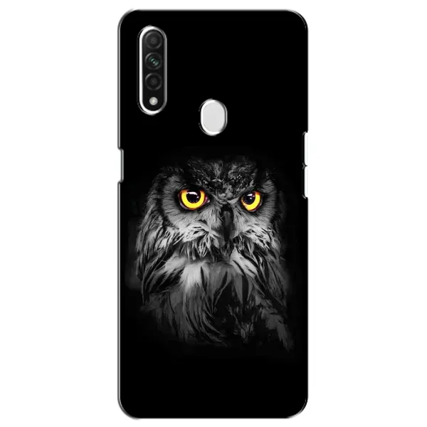 Чехол с рисунком «Сова на чёрном» для OPPO A31 Чехол с рисунком «Сова на чёрном» для OPPO A31