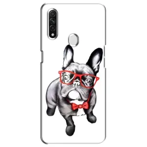 Бампер для Oppo A31 с картинкой "Песики" (В очках)