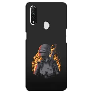 Чохол з картинкою "Герой Pubg" на Oppo A31 (В полум'ї)