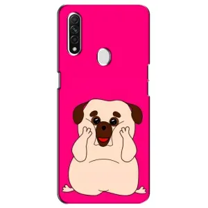 Чехол (ТПУ) Милые собачки для Oppo A31 (Веселый Мопсик)