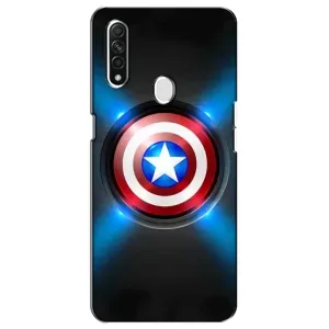 Чохол с Щітом Капітана Америки на Oppo A31 (Яскраий Щит Капітана)