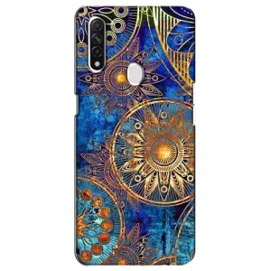 Чохли з сенсом на Oppo A31 (Золоті узори)