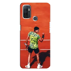 Чехлы с принтом Спортивная тематика для Oppo A32 (Алькарас Теннисист)
