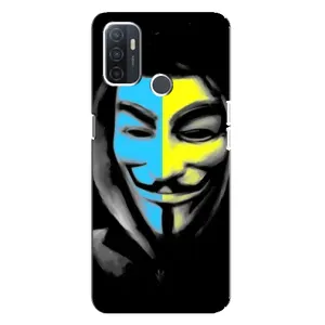 Чехол с Украинской символикой на Оппо А32 (Анонимус патриот)
