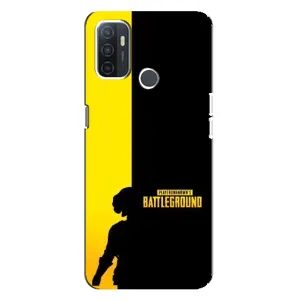 Чохол (TPU) з картинкою "Лого Пабг" на Оппо А32 (Battlegrounds)