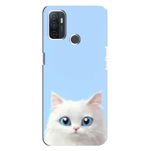 Чохол на тематику: Коти для OPPO A32 (Білий кіт)