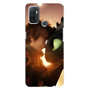 Чохол дракон Беззубик для Oppo A32 (Беззубик і Гикавка)