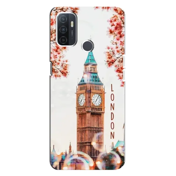 Чехол с рисунком «Часы Лондон» для OPPO A32
