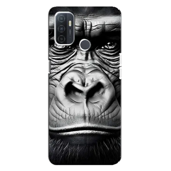 Чехол с рисунком «Черная обезьяна» для OPPO A32 Чехол с рисунком «Черная обезьяна» для OPPO A32
