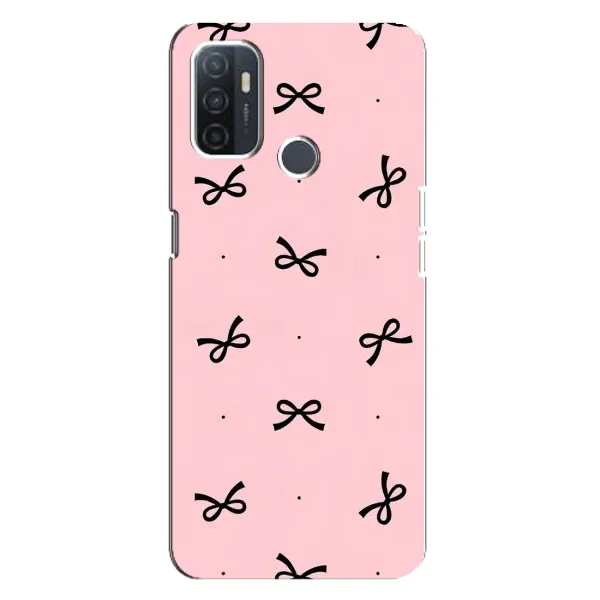 Чехол с рисунком «Черные бантики» для OPPO A32 Чехол с рисунком «Черные бантики» для OPPO A32