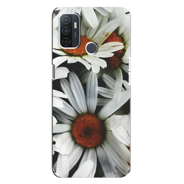 Чехол с рисунком «Цветы Ромашки» для OPPO A32 Чехол с рисунком «Цветы Ромашки» для OPPO A32